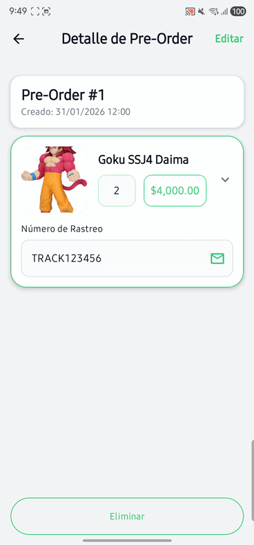 Gestión de Preventas